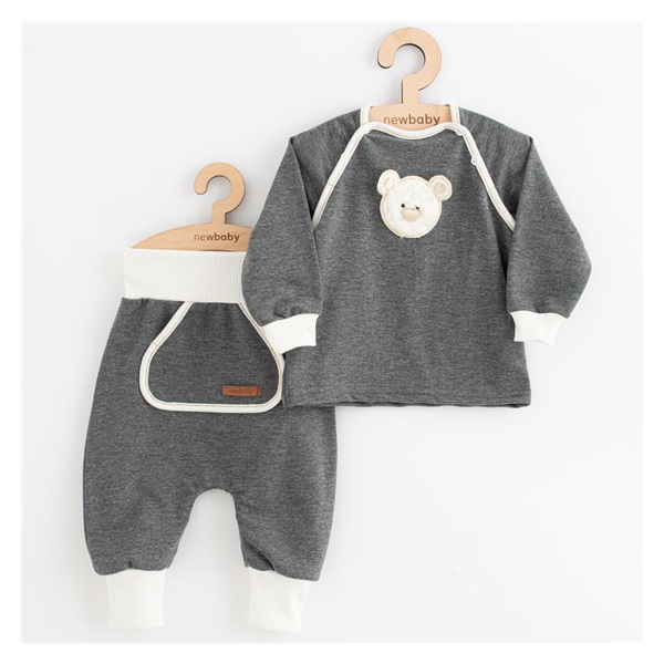 Baby sweatpants and sweatshirt New Baby Sebastian grey, size 62 (3-6m)