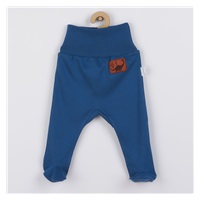 Baby cotton half-socks Nicol Ivo blue, size 56 (0-3m)