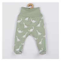 Baby cotton half-socks Nicol Ivo green, size 68 (4-6m)