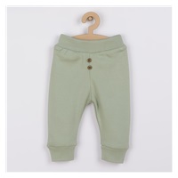 Baby cotton sweatpants Nicol Ivo green, size 56 (0-3m)