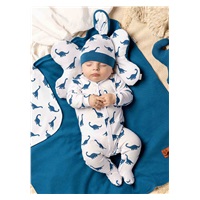 Baby cotton jumpsuit Nicol Ivo blue, size 62 (3-6m)