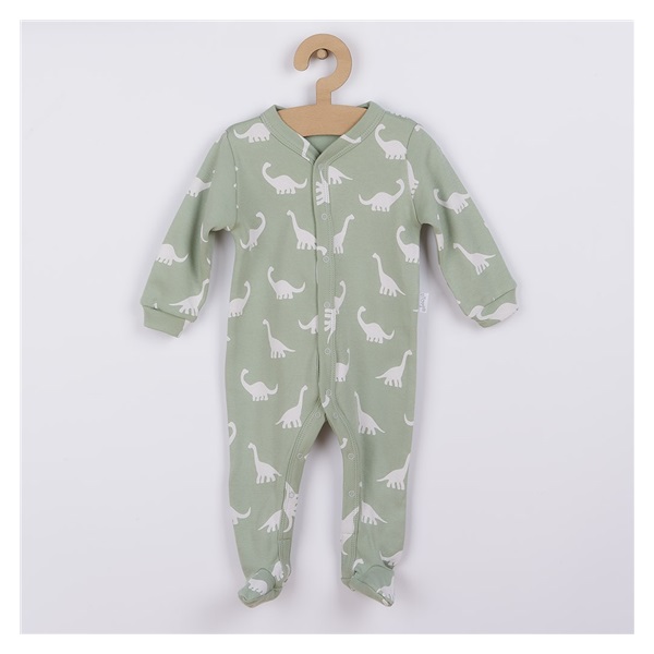 Baby cotton jumpsuit Nicol Ivo green, size 80 (9-12m)