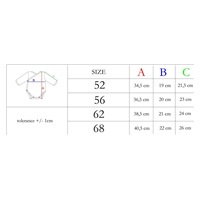 Baby Cotton Bodysuit with Side Closure Long Sleeves Nicol Ivo Blue, size 62 (3-6m)