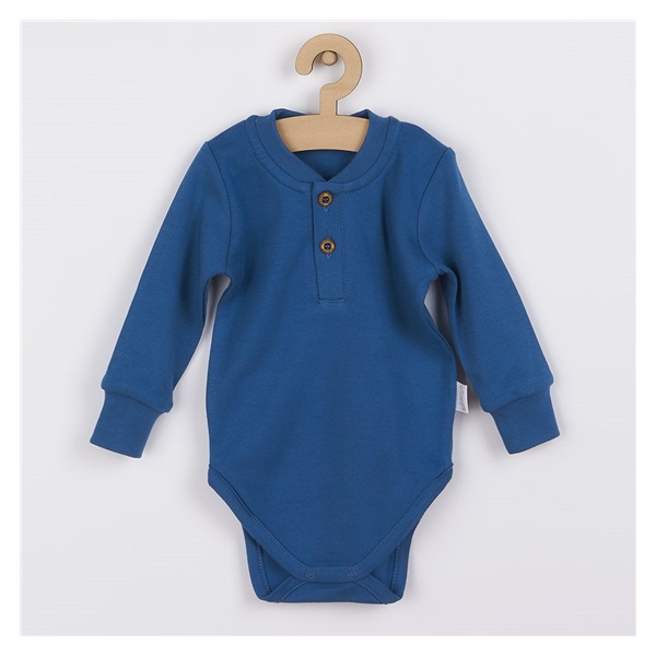 Baby long sleeve cotton body Nicol Ivo blue, size 68 (4-6m)