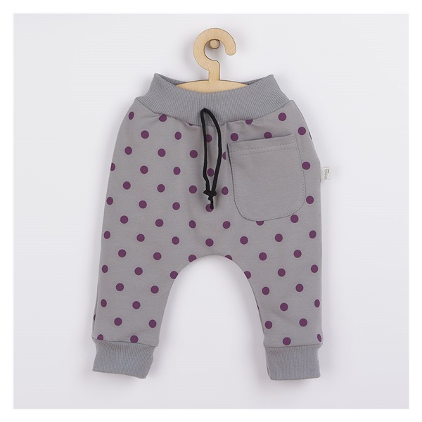 Baby sweatpants Koala Dots grey, size 62 (3-6m)