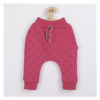 Baby sweatpants Koala Dots dark pink, size 62 (3-6m)