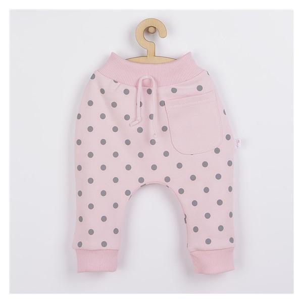 Baby sweatpants Koala Dots pink, size 80 (9-12m)