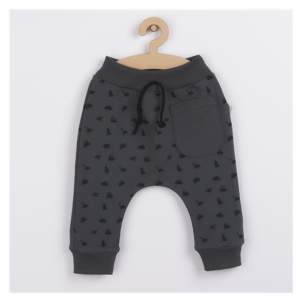 Baby sweatpants Koala Dinosaur grey, size 74 (6-9m)