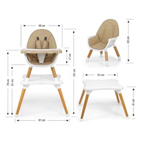 Milly Mally 2in1 Dining Chair Malmo beige