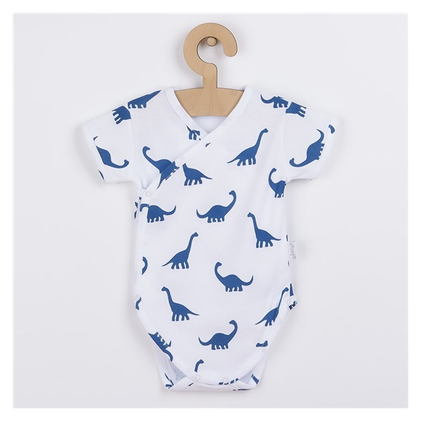 Baby cotton bodysuit with side fastening Nicol Ivo blue, size 62 (3-6m)