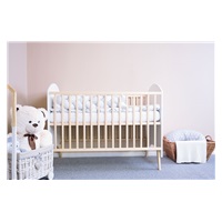 New Baby crib BELLA white-natural