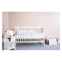 New Baby POLLY Zebra crib white and grey