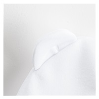 New Baby Kids White Cotton Baby Cap, size 56 (0-3m)