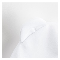 New Baby Kids White Cotton Baby Cap, size 62 (3-6m)