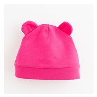 Baby Cotton Cap New Baby Kids Dark Pink, size 62 (3-6m)