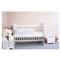 New Baby LEO cot white-grey