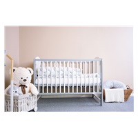 New Baby ELSA cot white-grey