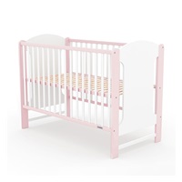 New Baby ELSA crib white and pink