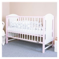 New Baby ELSA crib white and pink