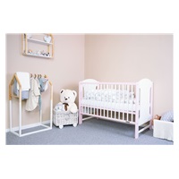 New Baby ELSA crib white and pink