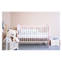 New Baby ELSA crib white and pink