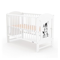 New Baby ELSA Zebra crib white