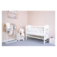 New Baby ELSA Zebra crib white