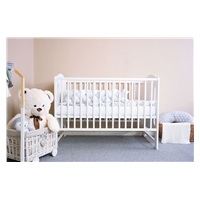 New Baby ELSA Zebra crib white