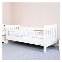 Children‘s bed with barrier New Baby ERIK 140x70 cm white