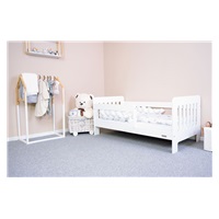 Children‘s bed with barrier New Baby ERIK 140x70 cm white