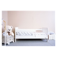 Children‘s bed with barrier New Baby ERIK 140x70 cm white