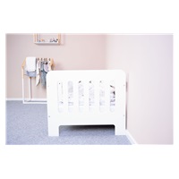 Children‘s bed with barrier New Baby ERIK 140x70 cm white