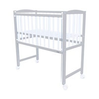 New Baby MATEO cot 90x40 cm white-grey