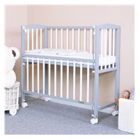 New Baby MATEO cot 90x40 cm white-grey