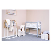 New Baby MATEO cot 90x40 cm white-grey