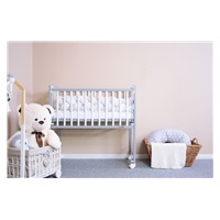 New Baby MATEO cot 90x40 cm white-grey