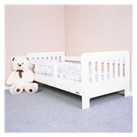 Children's bed with barrier New Baby ERIK 160x80 cm white