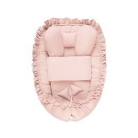 Belisima Muslin old pink baby nest with duvet