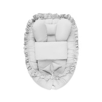 Belisima Muslin grey baby nest with duvet