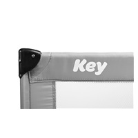 Travel cot CARETERO Key grey