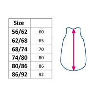 Infant sleeping bag with filling New Baby Colours sand, size 62/68