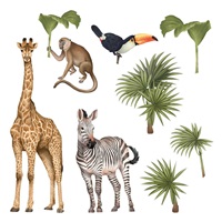 Wall sticker Safari animals II