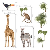 Wall sticker Safari animals II