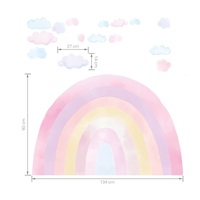 Wall sticker Rainbow pink