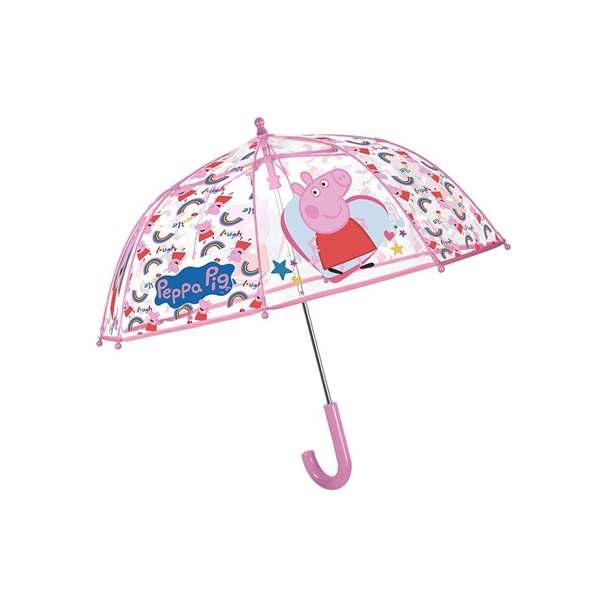 Girls umbrella Perletti Peppa Pig transparent