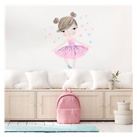 Wall sticker Ballerina pink