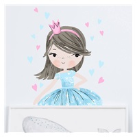 Wall sticker Princess blue