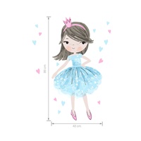 Wall sticker Princess blue