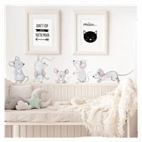 Mouse family wall sticker