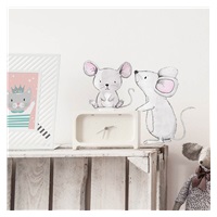 Mouse family wall sticker